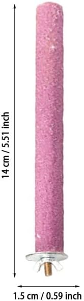 1Pc Random Color Bird Perch Stand Toy Wood Parrot Perch Stand Grinding Claw Sticks Sanded Surface Cage Toy for Parakeets Finches Parakeet Toys,Birdcage Accessories, Bird Perches