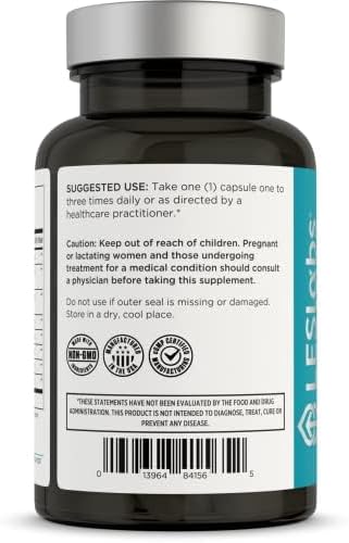 LES Labs Inflammatory Health โ Joint Support, Muscle Function & Relaxation, Mobilityโ Turmeric, Boswellia, Quercetin, Ginger & CoQ10 โ Non-GMO Supplement โ 60 Capsules