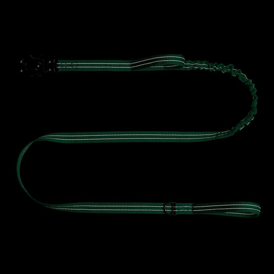 ICEFANG Tactical Dog Leash,K9 Training Walking Bungee Lead with 2 Control Handle,Heavy Duty Quick Release Metal Clasp,for Medium Large Breed (Teal, 6 FT)