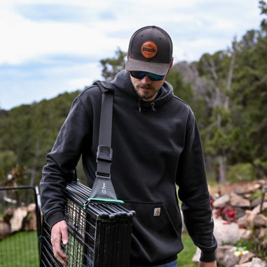 FXW Effort-Saving & Easy-Carry Shoulder Straps, Fit 8-Panel of All Heights Dog Playpen, Designed for RV Trips āPatented