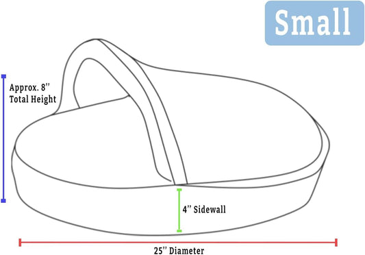 Snoozer Luxury Cozy Cave Pet Bed, Wag Collection, Small - Pedigree Denim