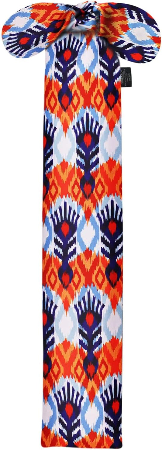 Harrison Howard Stretchy Tail Bag Breathable Horse Tail Guard Slip on Design Protect Horse Tail 2 Strand Closure Straps Keep Tail Clean & Protected 22" L Length Makes Grooming Easy-Tribal Abstract