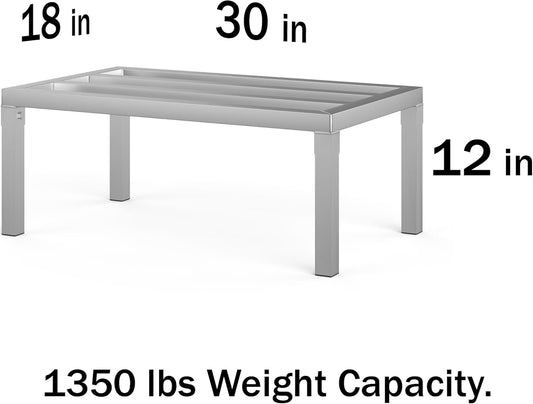 18 in X 30 in. Aquarium Stand | Industrial Style Aluminum Fish Tank Base with Open Frame Design