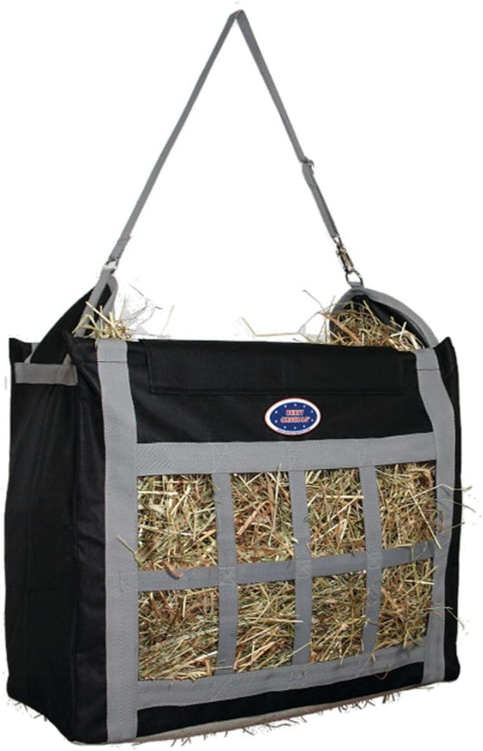 Derby Originals Top Load Hay Bag with Super Tough Bottom and 6 Month Warranty (Black/Grey)