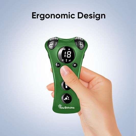 Ultrasonic Dog Bark Deterrent Device โ10-Level Adjustable Anti Barking Trainer with Flashlight, Strobe, E-Clicker(18 Whistle Sounds)โNo Shock, Collar-Free Dog Behavior Correction Devices