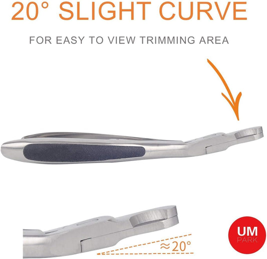 Dog Nail Clipper | Pet Cat Claw Trimmer -Sharp Angled Stainless Steel Blade for Quick Safety -Sturdy Non-Slip Handle -Nail File & Set Box -Professional Tools for Large & Small Pet