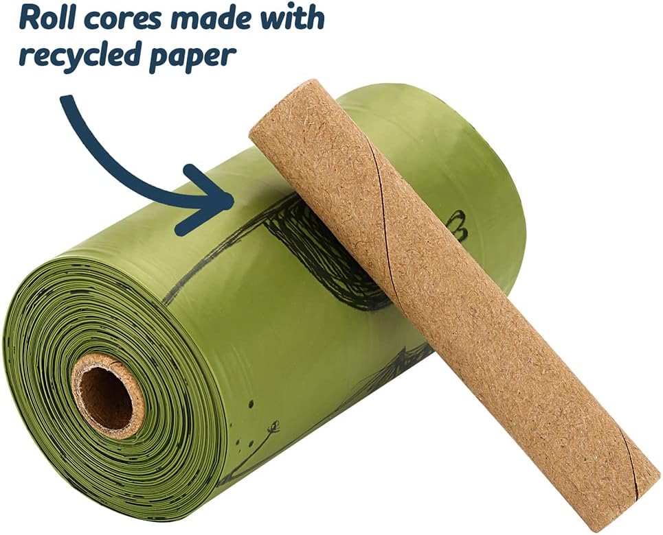 Ley's Dog Poop Bags 360 Count, Biodegradable Poop bags Extra Thick Strong, Eco-Friendly Dog Waste Bag, Doggie Bag Refill Rolls with Dispenser