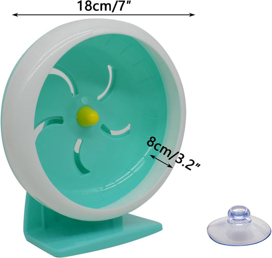 GKYZBB Hamster Wheel, 7 inch Silent Hamster Exercise Running Wheel with Stand,Pet Small Animals Exercise Running Toys,Adjustable Quiet Spinner for Guinea Pigs, Sugar Gliders, Gerbils