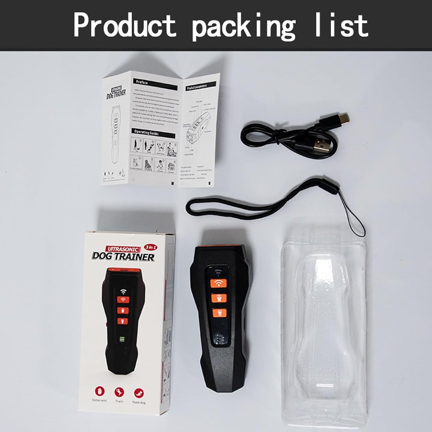 No Bark Ultra, Nobark Ultra Dog Bark Deterrent Device - Long Range Ultrasonic Anti Barking Device for Indoor & Outdoor, Stop Puppy from Crying at Night, Rechargeable Bark Shield for Dogs (Black*3)