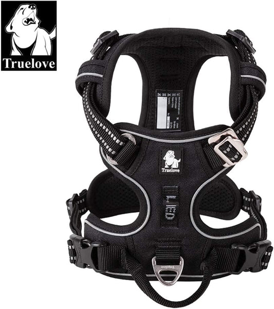TRUE LOVE Dog Harness No Pull Nylon Reflective Pet Harness Adjustable Comfortable Control Step-in Brilliant Colors Truelove TLH56512