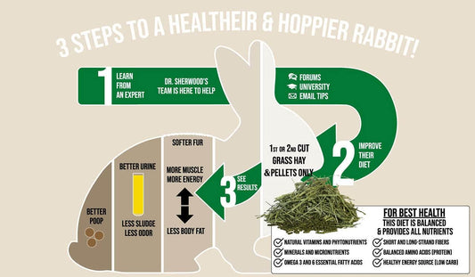 Sherwood Baby Rabbit Food. Hay-Based Pellet. No Wheat, Corn, or Soy for Better Digestion. 20 lbs