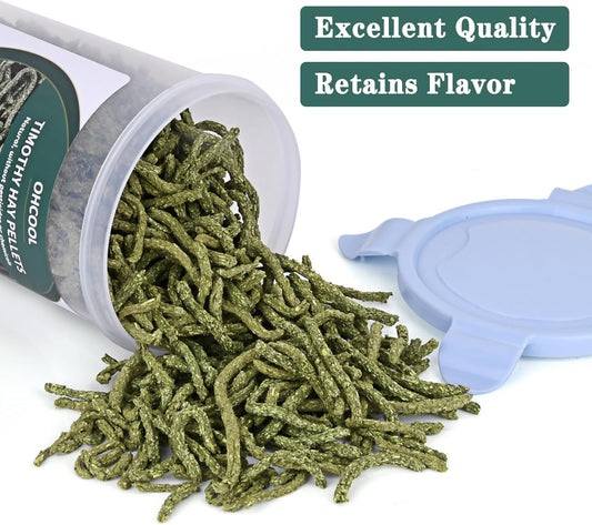 Timothy Hay Pellets 7oz - 100% Timothy Premium Nutrition Pellet for Tortoise, Rabbits 7 oz