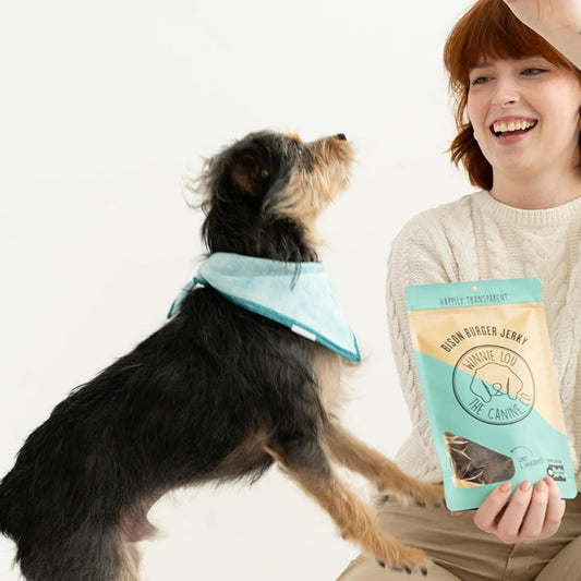 Winnie Lou Bison Burger Jerky Dog Treats – Limited Ingredient, Human Grade, Training Treats for Small, Medium & Large Dogs, Made in USA (1 Pack)