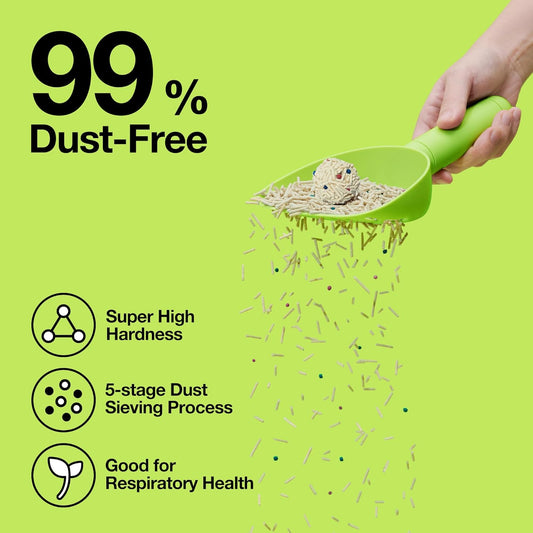 VETRESKA Tofu Cat Litter, Natural Strong Clumping Flushable Litter Pellets, Ultra Water Absorbent Deodorant Tofu Litter, Dust-Free Low Tracking Cat Litter, Cactus(5.5lb×4bags)