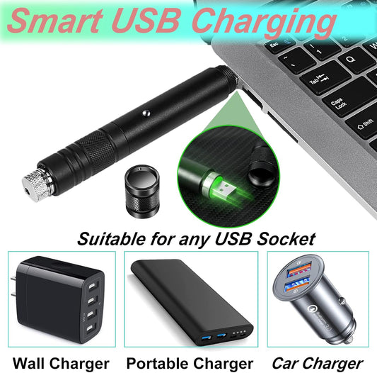 MEUSNO Red Laser Pointer Cat Toy, Red High Power Laser Pointer Long Range Strong Laser Light Pointer for Cats Dogs Toy Rechargeable Pointer Laser for Presentations Teaching Outdoor Cat Laser Toy