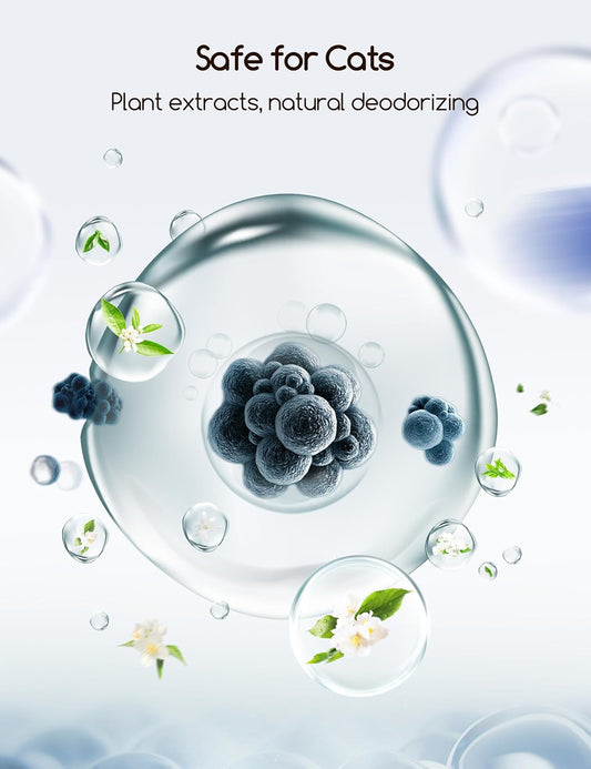 MeoWant Pet Odor Eliminator, Automatic Cat Litter Box Odor Deodorant Gel Only Suitable for MW-SC01 / MW-SC02 / LB02 Cat Litter Box 3Pcs