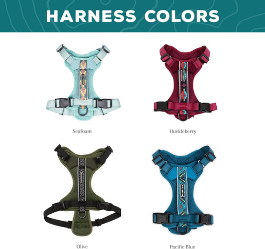 Wilderdog Lightweight Dog Harness with Reflective Straps - Large - Olive