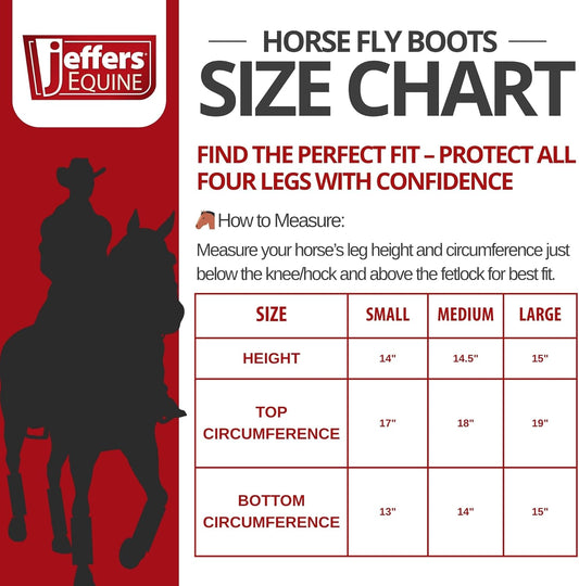 Jeffers Romper Stomper Fly Boots for Horses - Grey, Large β Breathable Mesh Leg Wraps for Insect Protection, Stable Accessories for Summer Turnout, Ride Gear, Horse Hoof & Leg Care - 4 Pack