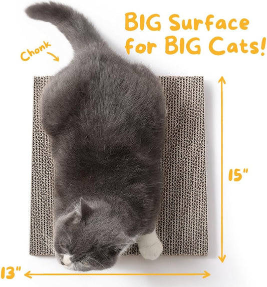 Hide & Scratch: Cat Scratcher Pad Pack; Cat Scratch Pad Refills for Hide & Scratch Scratcher Box (2 Pack)