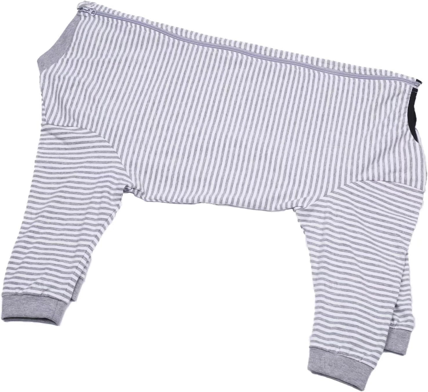 Yeapeeto Dog Onesie Surgery Recovery Suit for Large Medium Bodysuit Dogs Pajamas PJS Full Body for Shedding, Prevent Licking, Wound Protection, Cone Alternative (4X-Large (Pack of 1), Grey)