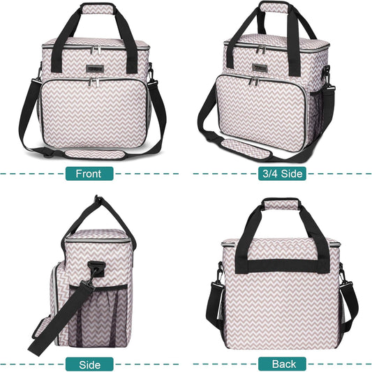 BAGLHER Dog Travel Bag, Pet Travel Bag (ALL Pet Travel Supplies), With 2 Pet Food Containers and 2 Collapsible Silicone Bowls; Essential Kits for Pet Travel BLW