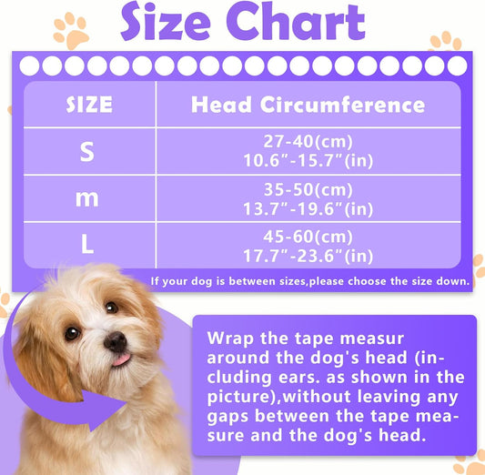 Dog Noise Cancelling Ear Muffs No Flap Ear Wraps for Dogs