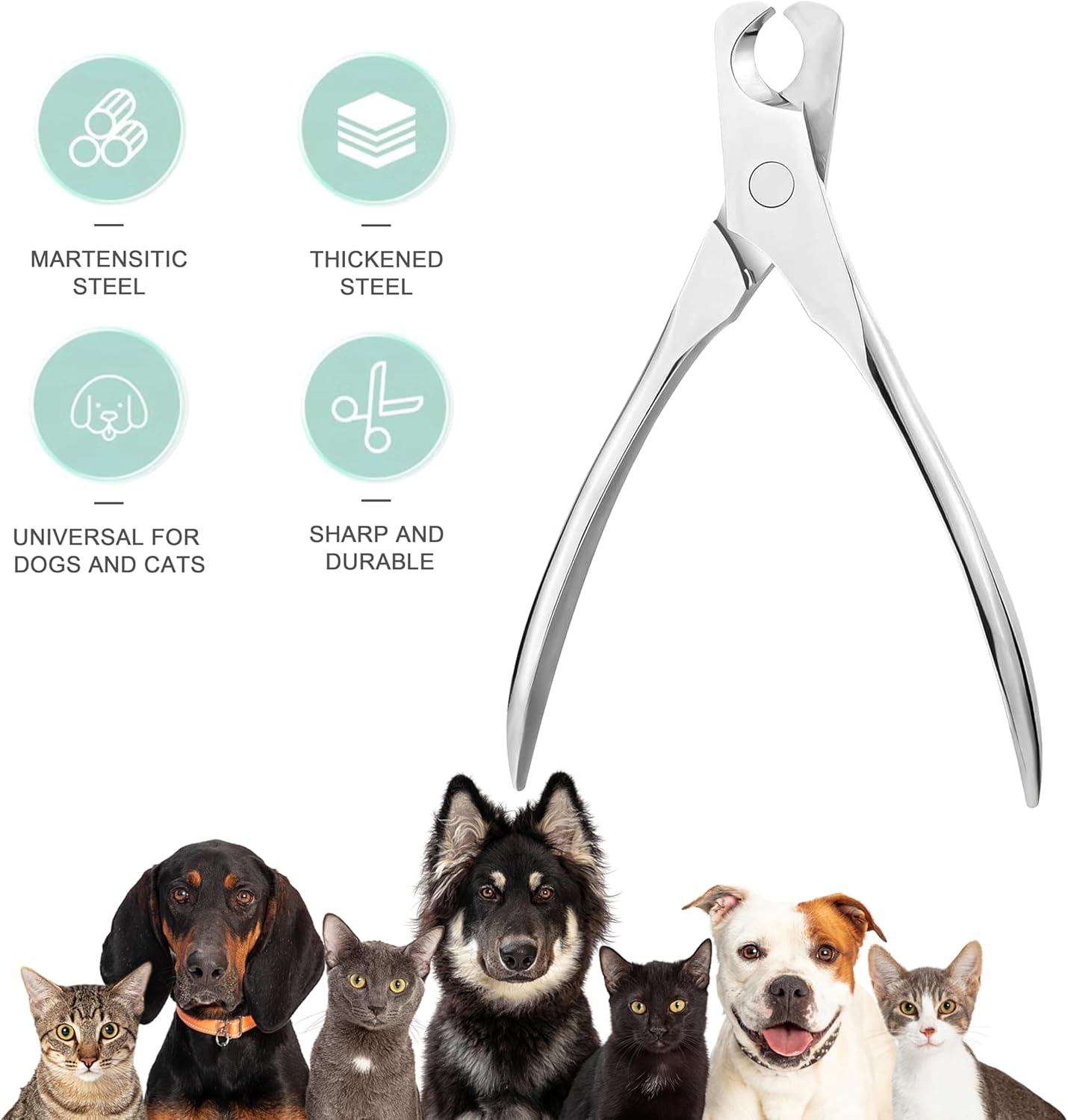 Cat Nail Clippers by,Small Breed Animals Claw Trimmer for a Cat, Puppy,Rabbit, Hamster, Birds, Kitten & Small Dog,Parrots, Chinchillas, Guinea Pigs,Sharp & Safe