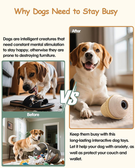 Dog Frozen Treat Toy, Long-Lasting Interactive Dog Toys to Keep Them Busy, Fillable & Freezable Birthday Gifts, Enrichment Toys for Puppy