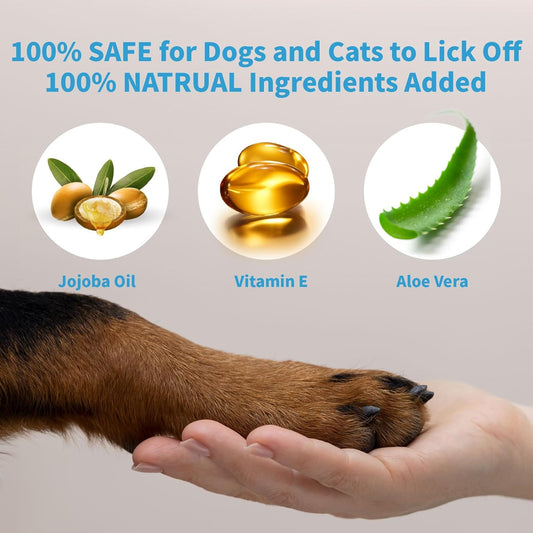 Mooncat Cat Paw Balm β Cat-Specific Paw & Nose Moisturizer for Dry Cracked Pads, Fast Absorbing Lick Safe Natural Botanical Care, Non Greasy Fragrance Free Protection & Repair - 2oz (60ml)