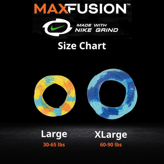 Max Fusion with Nike Grind, Arlee Twisted Dog Toy, Chew Toy for Play, Fetch, Tug, XL