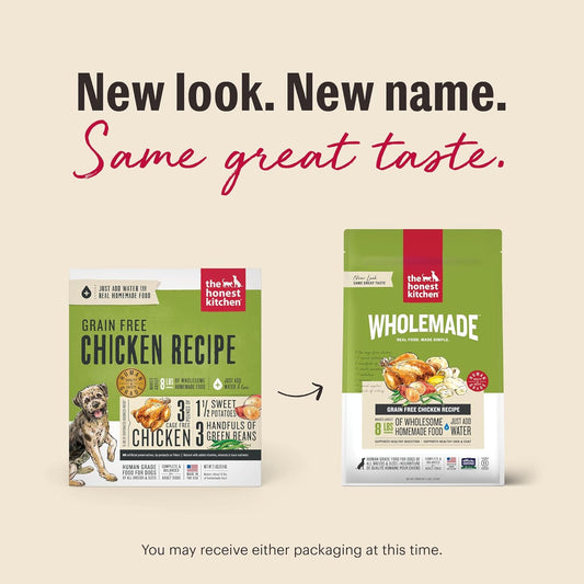 The Honest Kitchen Wholemade™ Grain Free Chicken Dog Food, 2 lb Bag