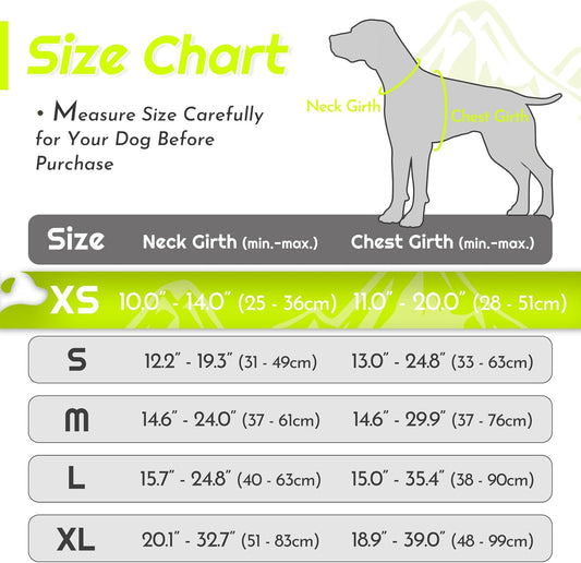 Eagloo Small Dog Harness No Pull, Service Vest with Reflective Strips and Control Handle, Adjustable and Comfortable for Walking, No Choke Pet Harness with 2 Metal Rings, Green, XS