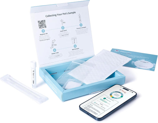 Petivity Microbiome Analysis Kit ā Basic for Cats and Dogs, Powered by Purina - 4.8 oz. Box