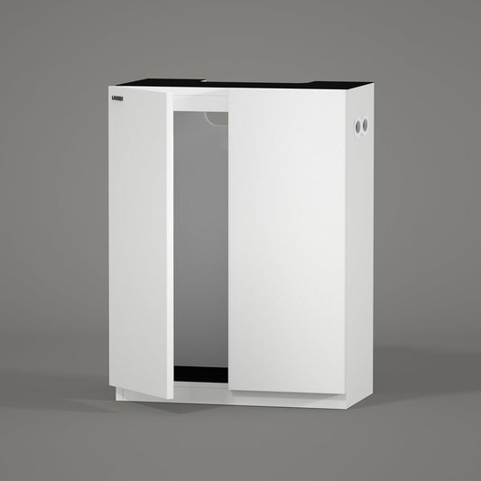 LANDEN Aquarium Wooden Stand and Cabinet for up to 16 Gal Tank, Fish Reptile Sea Salt WaterTank Stand, Nano Foam Leveling Mat Included, W23.6xD11.8xH31.5 in, Wooden Matte White Painted(Stand Only)