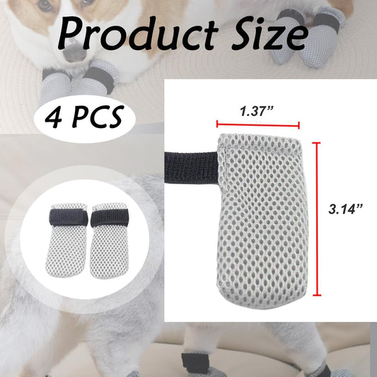 4 Pcs Cat Scratch Cover for Nursing Rehabilitation Boots Adjustable Bath Bath Gloves,to Prevent Scratching Suitable for Bathing, Feeding and Nail Trimming of Cats