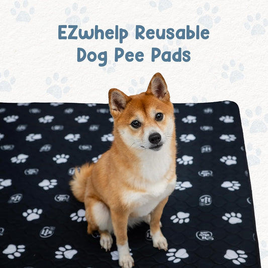 EZwhelp Reusable Dog Pee Pads, Washable Waterproof Mats for Dog Potty Training or Whelping Pads, 50x50 Inch, 2 Pack