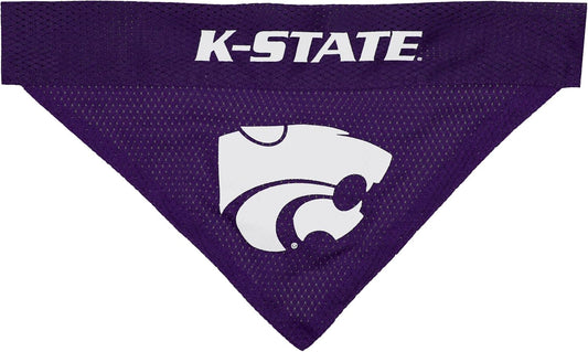 Pets First Collegiate Pet Accessories, Reversible Bandana, Kansas State Wildcats Size Large/X-Large