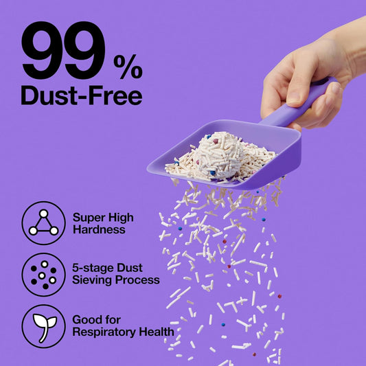 VETRESKA Tofu Cat Litter,Kitty Litter Flushable Strong Clumping Cat Litter Pellets Ultra Absorbent,Dust-Free Tofu Litter,Original(5.5lbĂ2bags)