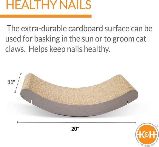 K&H Pet Products EZ Mount Window Cat Scratcher Kitty Sill Cradle REFILL ONLY (frame not included) Cardboard 11 X 20 X 2 Inches