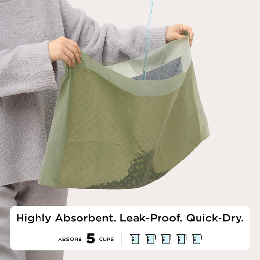 Bedsure Pee Pads for Dogs, 22" x 22" Puppy Pads 100 Count, Super Absorbent & Leak Proof, Small Dog Training Pads Quick Dry Thicken Pets Potty Pads Odor-Control Activated Carbon & ECO Green Material