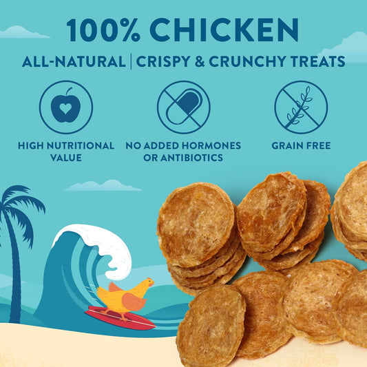 Chicken Chips – Single Ingredient Dog Treats, All Natural & Healthy Training Snacks for Small, Medium & Large Breeds, Puppies – High Protein, Made in USA 3oz