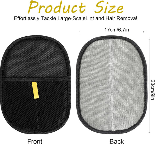 2Pcs Pet Hair Removal Gloves, Reusable Pet Cat Dog Hair Removal Grooming Gloves, Electrostatic Cat Grooming Glovee for Hairs Removals, for Couch, Furniture, Carpet, Car Seat