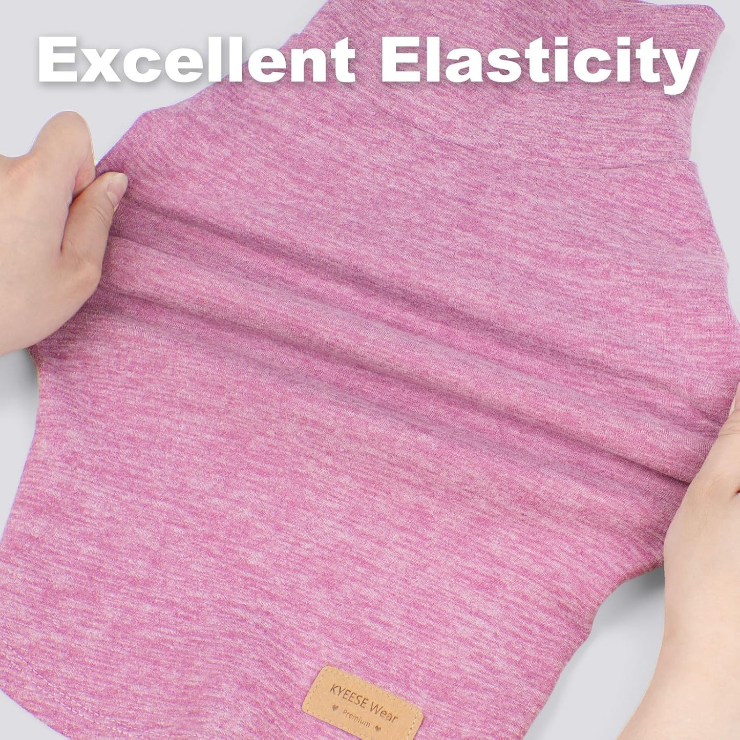 KYEESE 2Pack Dog Sweater Soft Dogs Clothes Warm Dachshund Clothes Turtleneck Pet Coats Stretchy Pet Sweatshirt Dog Sweaters for Small Dogs Girl Pullover Small Pets Sweaters