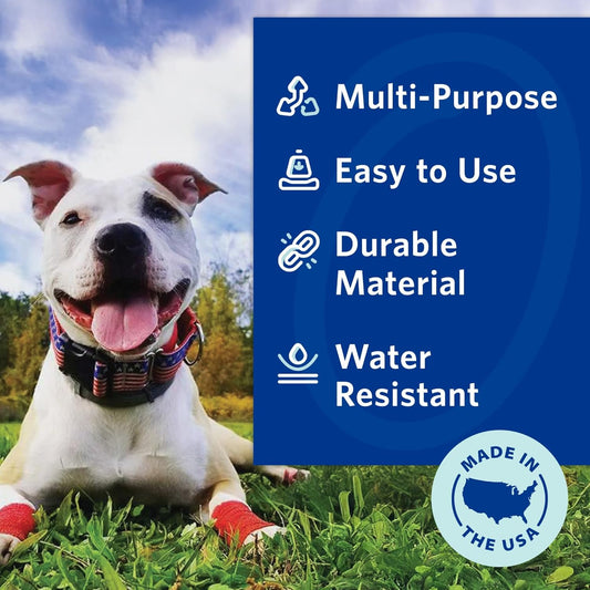 PetFlex Color Pack β Flexible Self-Adhering Elastic Bandage for Wound Care β First Aid Wrap for Small Animals Like Dogs, Cats, and Other Pets - 2 inch, 6 Rolls