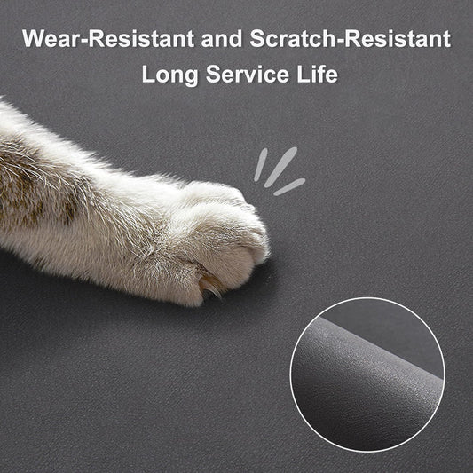 YCT Cat Food Mat for Pet Dog Food Mat, Cat Mat for Food and Water, Cat Feeding Mat Pet Dog Cat Bowl Mat, Non-Slip Super Absorbent, with Multiple cat Heads Logo,18.1 x 11.8 inches, Dark Grey