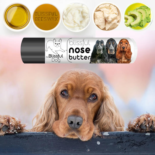 The Blissful Dog English Cocker Spaniel Unscented Nose Butter - Dog Nose Butter, 0.15 Ounce