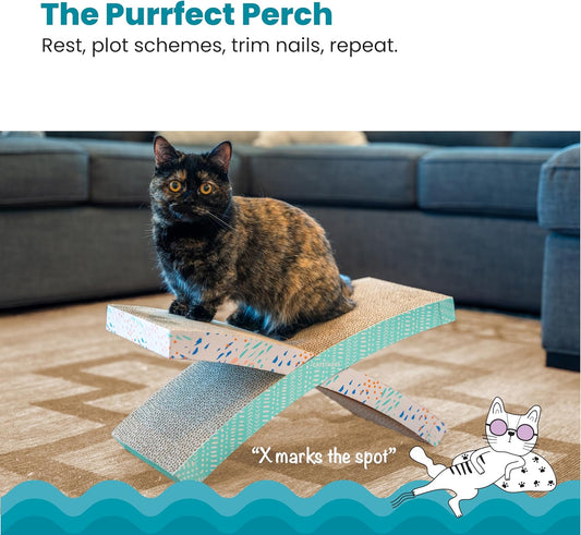 Catstages Easy Life Hammock Cat Lounger & Scratcher β Elevated Scratcher & Resting Spot for Cats, Comfortable & Multifunctional Design