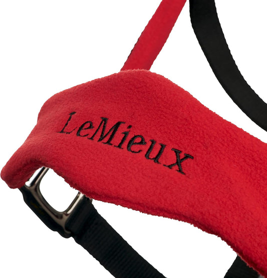 LeMieux Vogue Fleece Headcollar - Halter & Leadrope - Extra Padding, Adjustable at Curb and Poll Strap