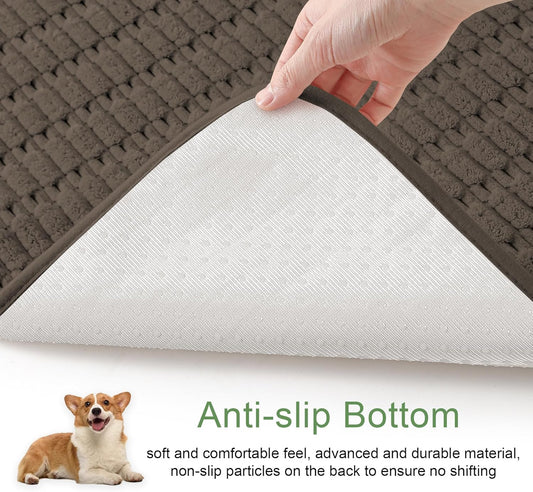 Washable Pee Pads for Dogs, Reusable Puppy Pads Dog Pads, Non-Slip Dog Pee Pads, Leak-Proof Pet Pee Pads Wee Wee Pads for Dogs. (Coffee, 18"x24"(Pack of 2))