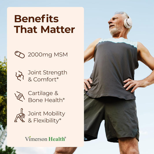 Glucosamine Chondroitin MSM Supplement β 3-in-1 Joint Supplements for Men and Women w/Glucosamine Sulfate 1500mg, Chondroitin Sulfate 1200mg & MSM 2000mg for Joint Health β FSA Eligible 150 Caps